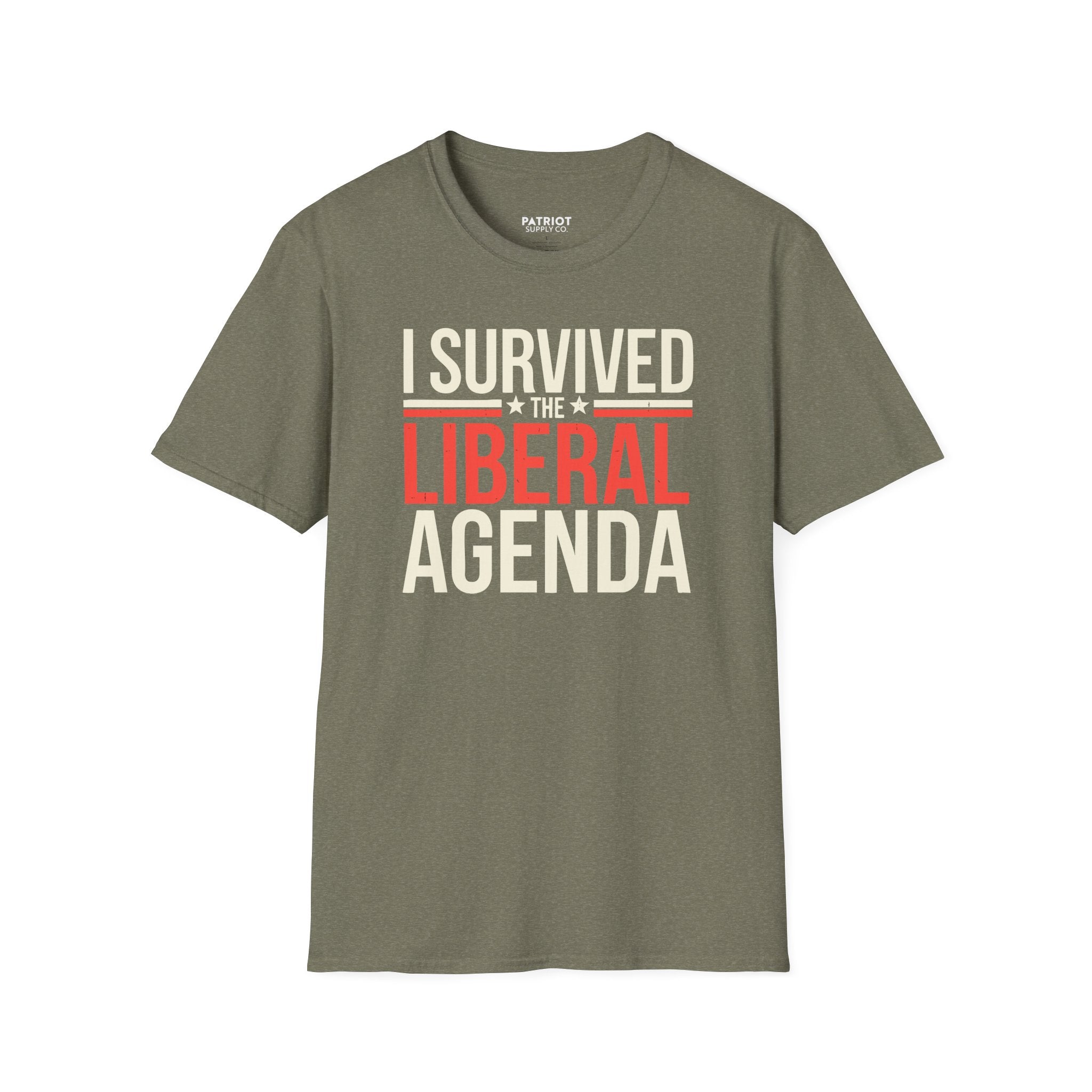 I Survived the Liberal Agenda - Conservative Victory Statement T-Shirt