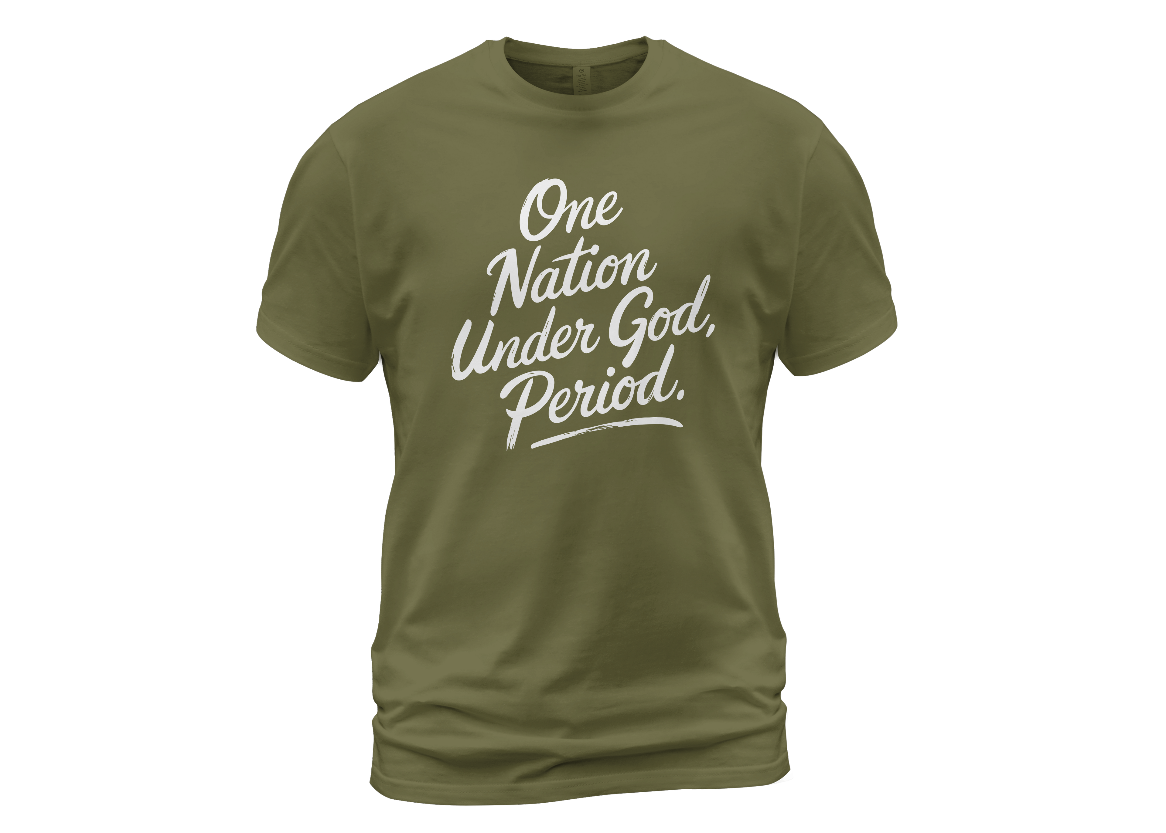 One Nation Under God, Period. - Conservative Faith and Freedom Statement Premium T-Shirt