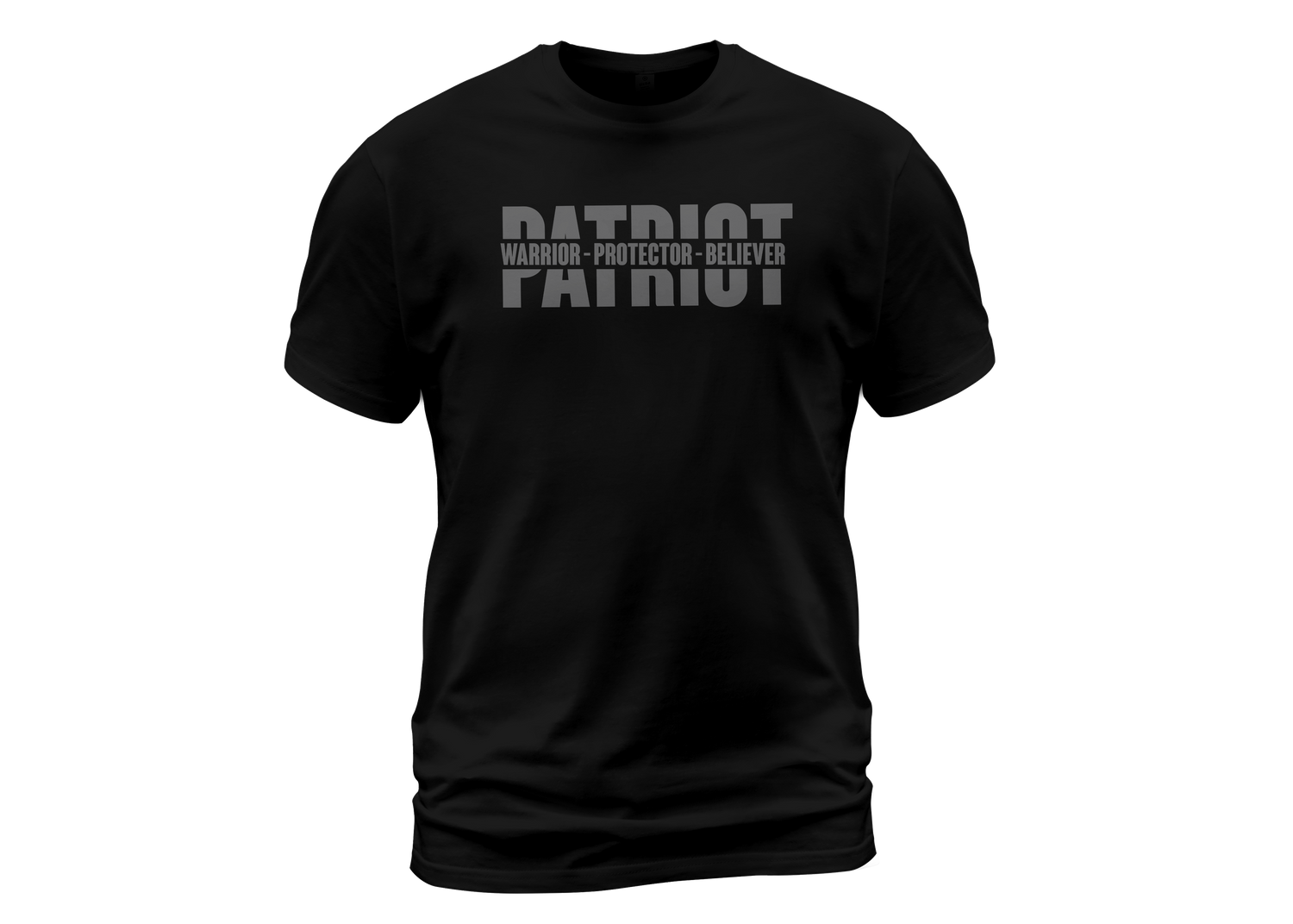 Patriot Warrior Protector Believer - Premium Conservative Patriot Statement T-Shirt