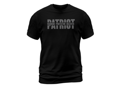 Patriot Warrior Protector Believer - Premium Conservative Patriot Statement T-Shirt