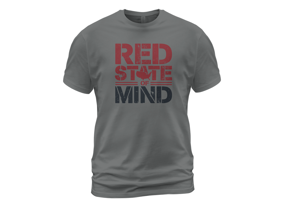 Red State of Mind - Conservative Pride Statement T-Shirt