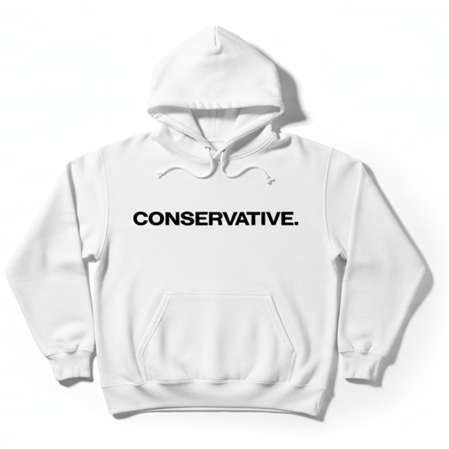 Conservative Message Hooded Sweatshirt - Patriotic Statement Comfort Wear