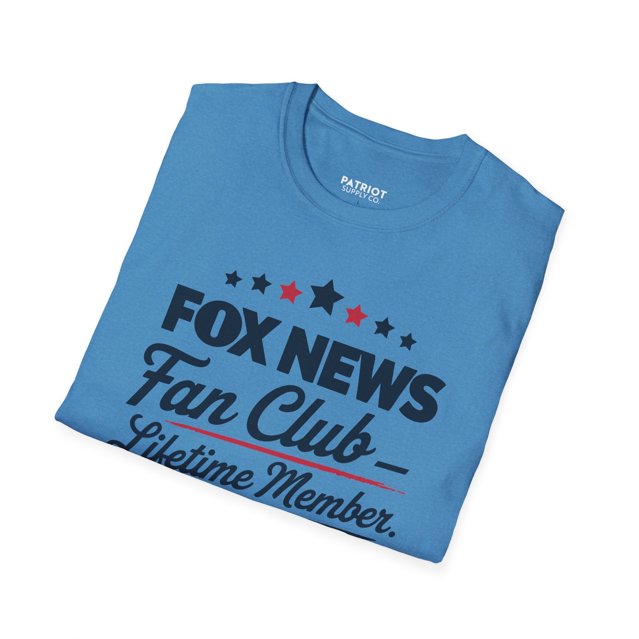 Fox News Fan Club Lifetime Member - Conservative Media Pride T-Shirt
