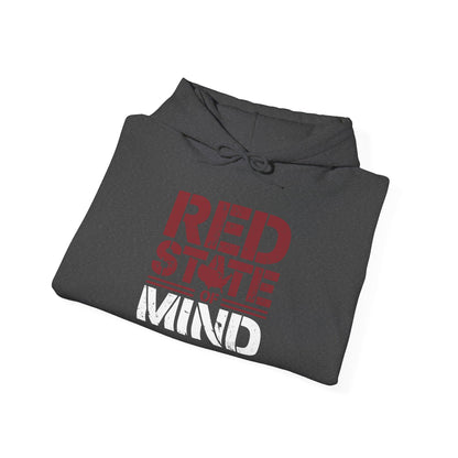Red State of Mind Hooded Sweatshirt - Conservative Values Comfort Wear