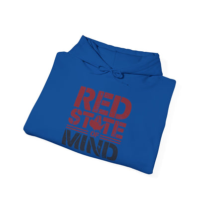 Red State of Mind Hooded Sweatshirt - Conservative Values Comfort Wear