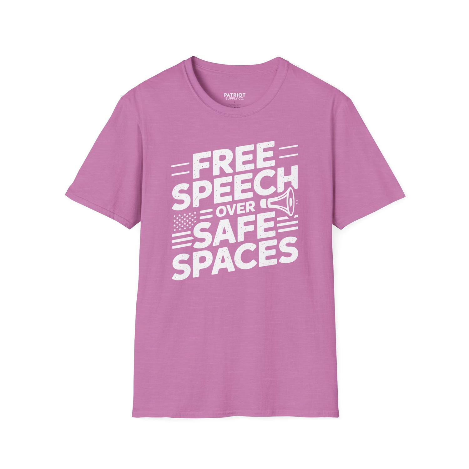 Free Speech Over Safe Spaces - Conservative First Amendment Statement T-Shirt