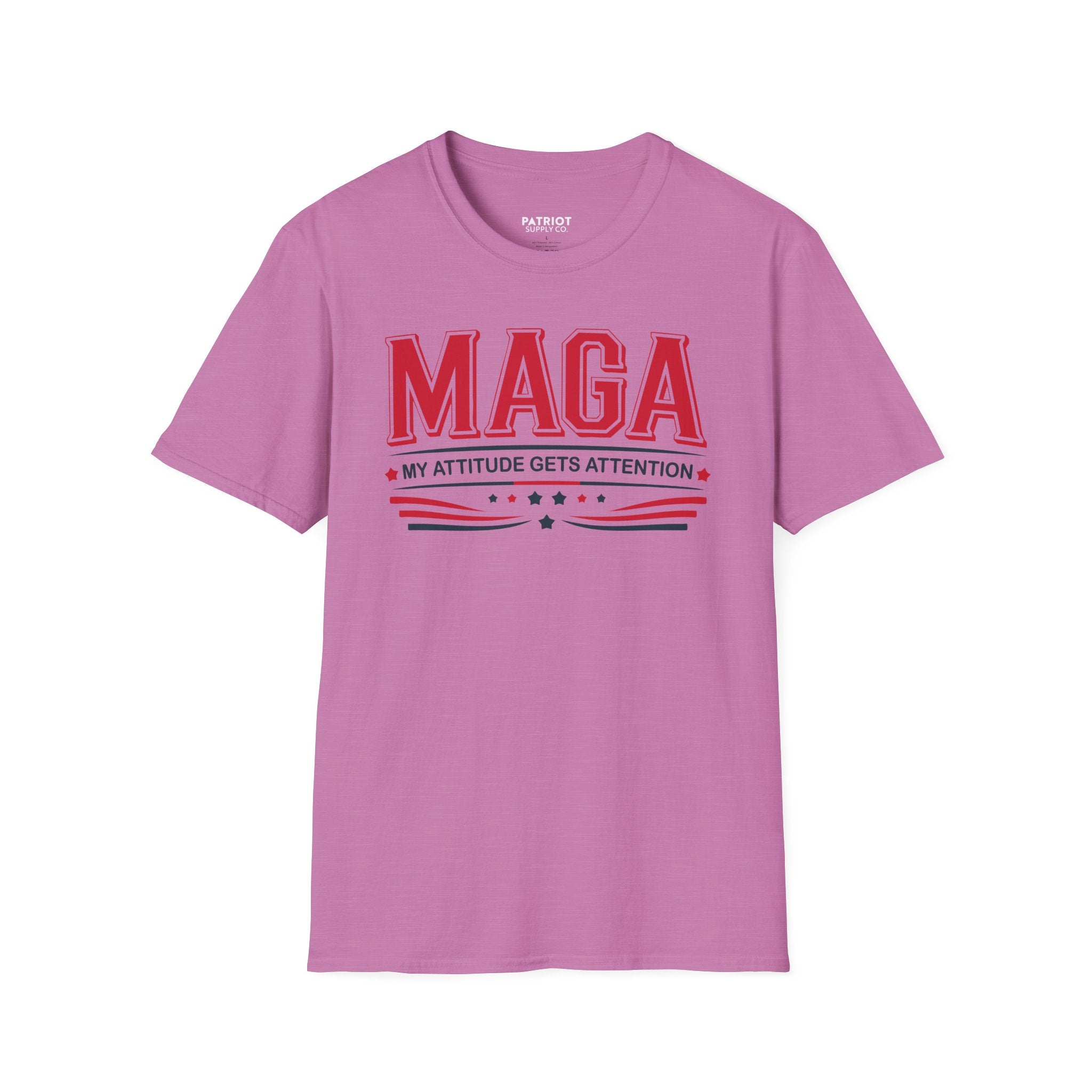 MAGA My Attitude Gets Attention - Bold Conservative Statement T-Shirt
