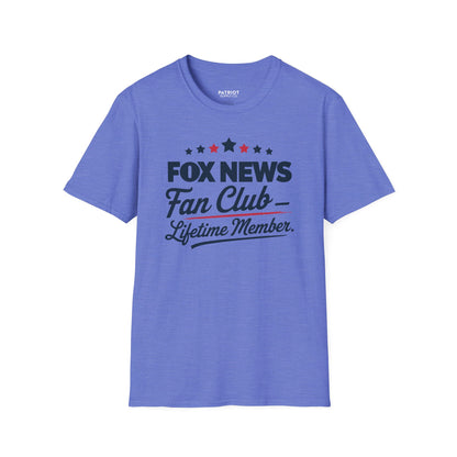 Fox News Fan Club Lifetime Member - Conservative Media Pride T-Shirt