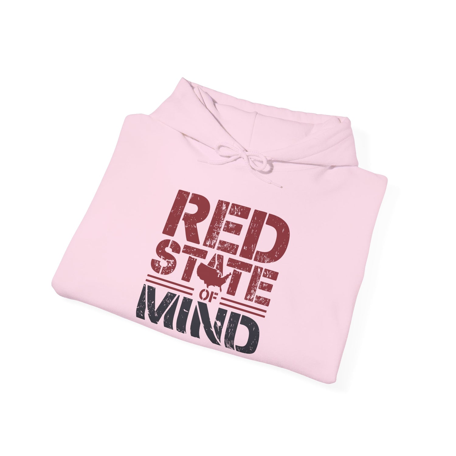 Red State of Mind Hooded Sweatshirt - Conservative Values Comfort Wear
