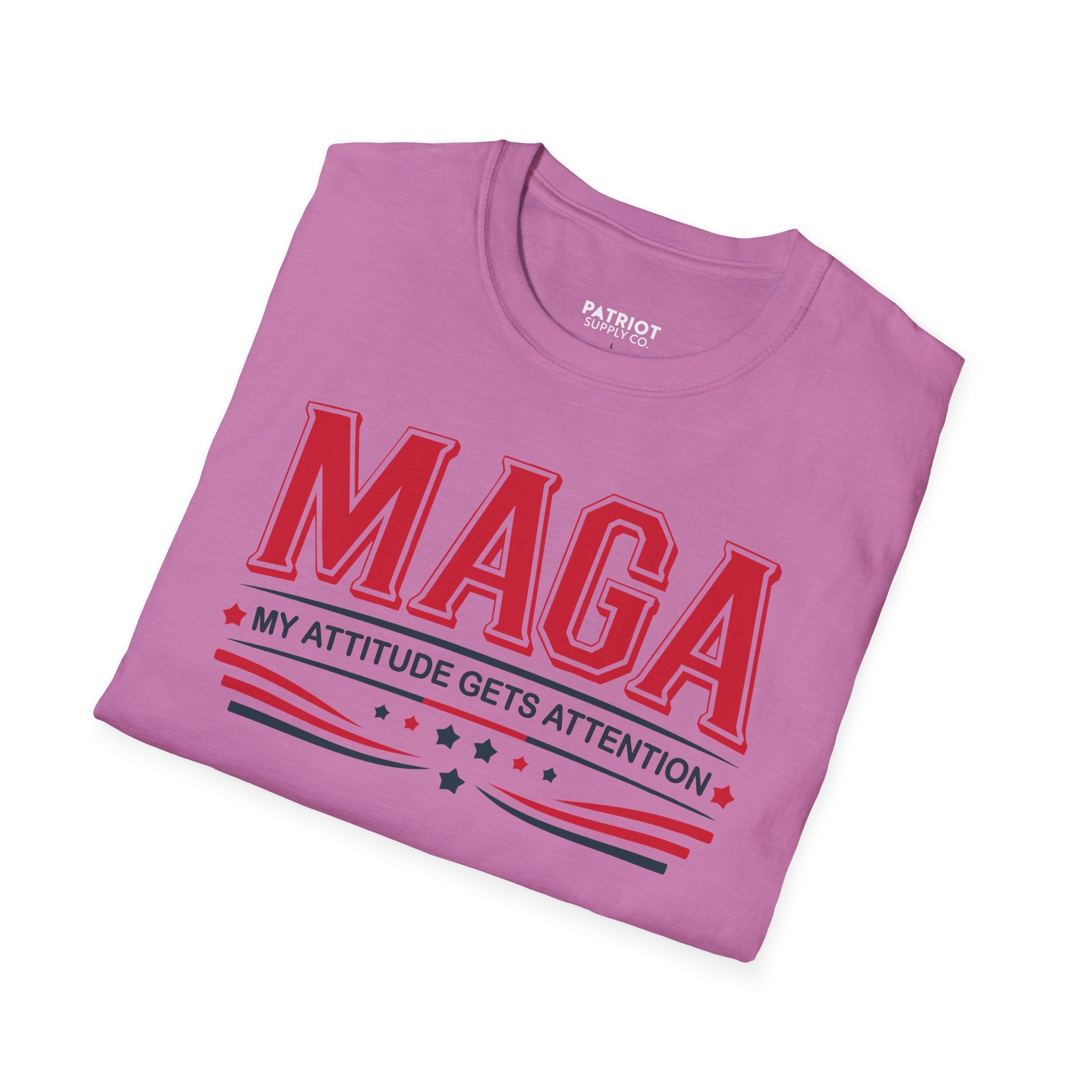 MAGA My Attitude Gets Attention - Bold Conservative Statement T-Shirt