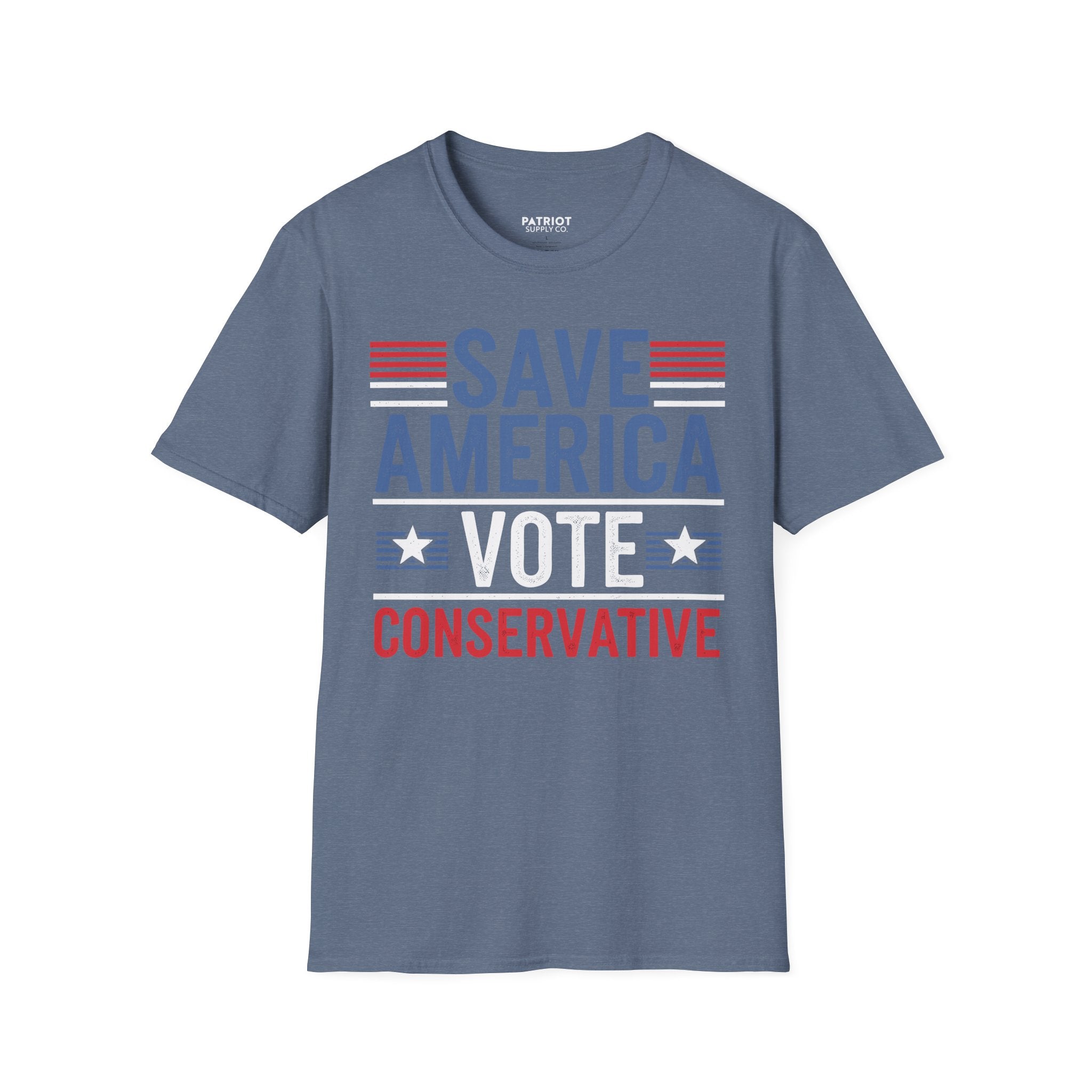 Save America Vote Conservative - Patriotic Election Statement T-Shirt