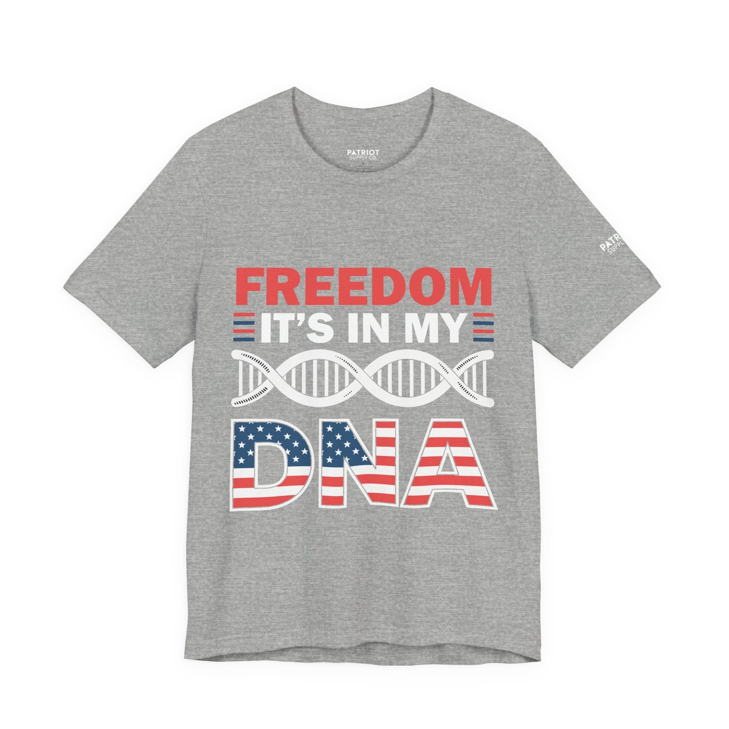 Freedom DNA T-Shirt - Patriotic Independence Day Tee | Conservative American Pride Apparel