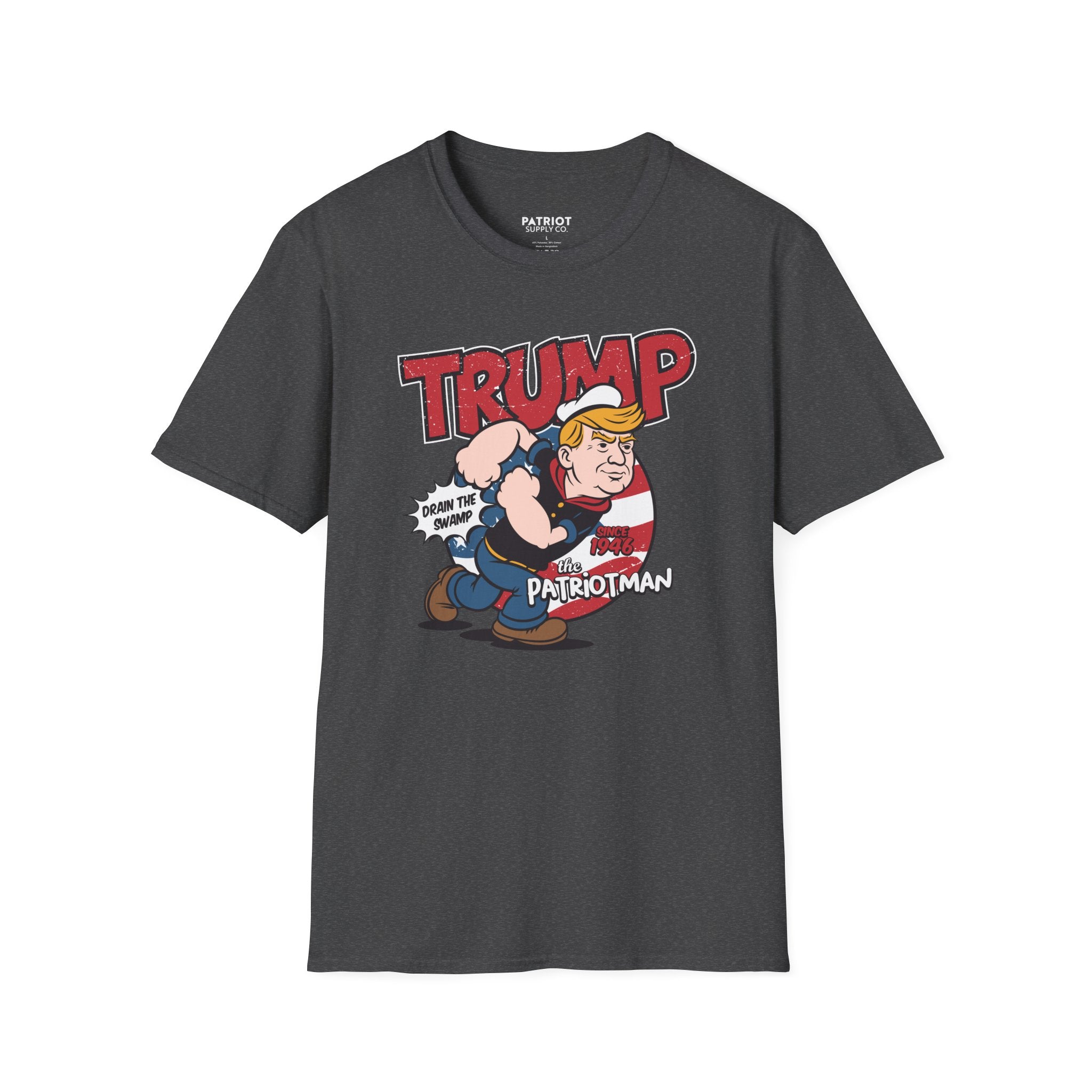 Trump Patriot Man - Conservative American Hero Statement T-Shirt