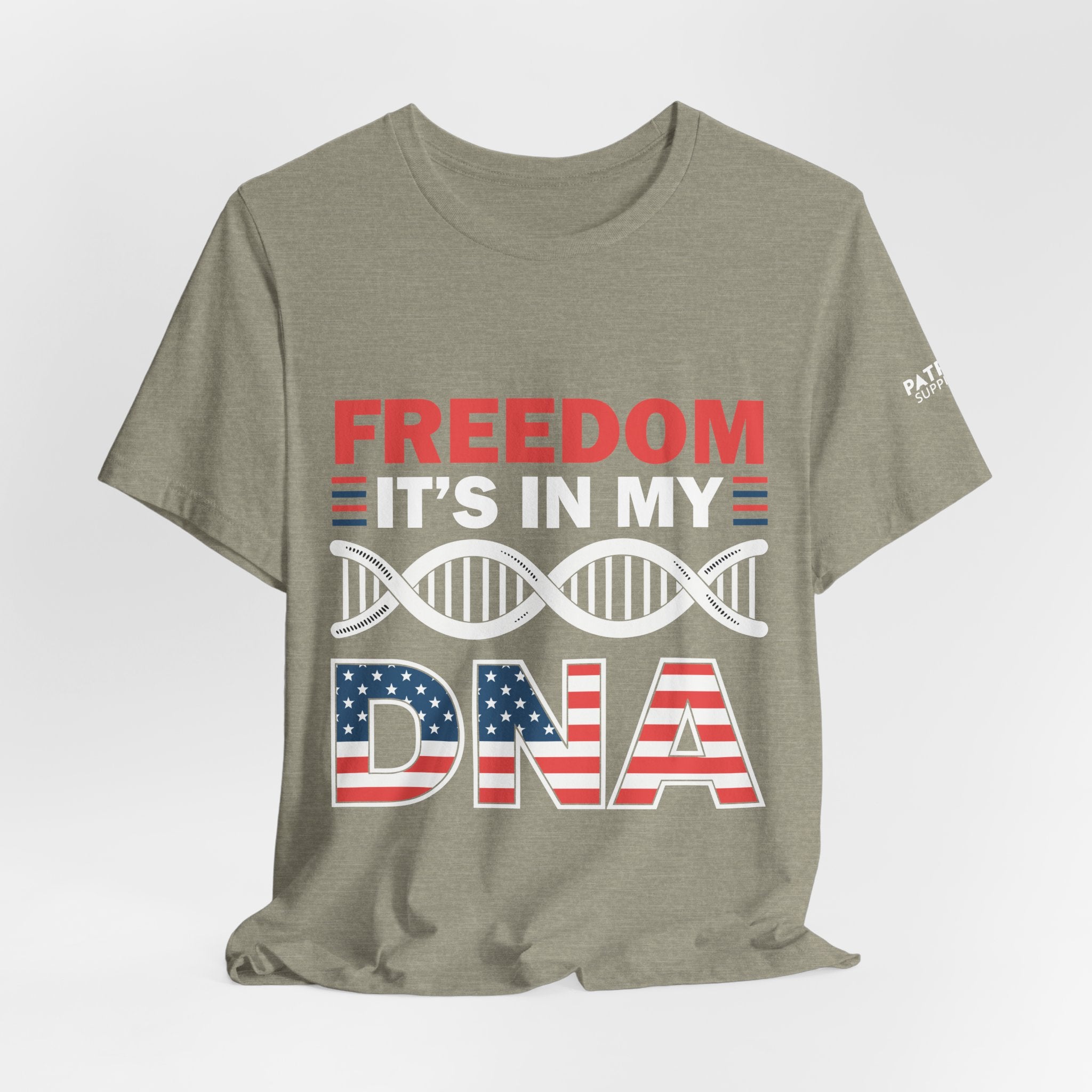 Freedom DNA T-Shirt - Patriotic Independence Day Tee | Conservative American Pride Apparel