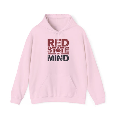Red State of Mind Hooded Sweatshirt - Conservative Values Comfort Wear