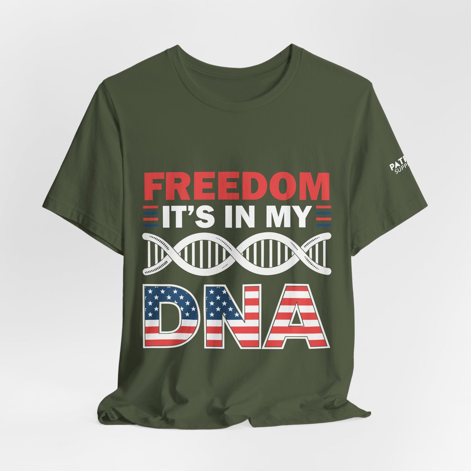 Freedom DNA T-Shirt - Patriotic Independence Day Tee | Conservative American Pride Apparel
