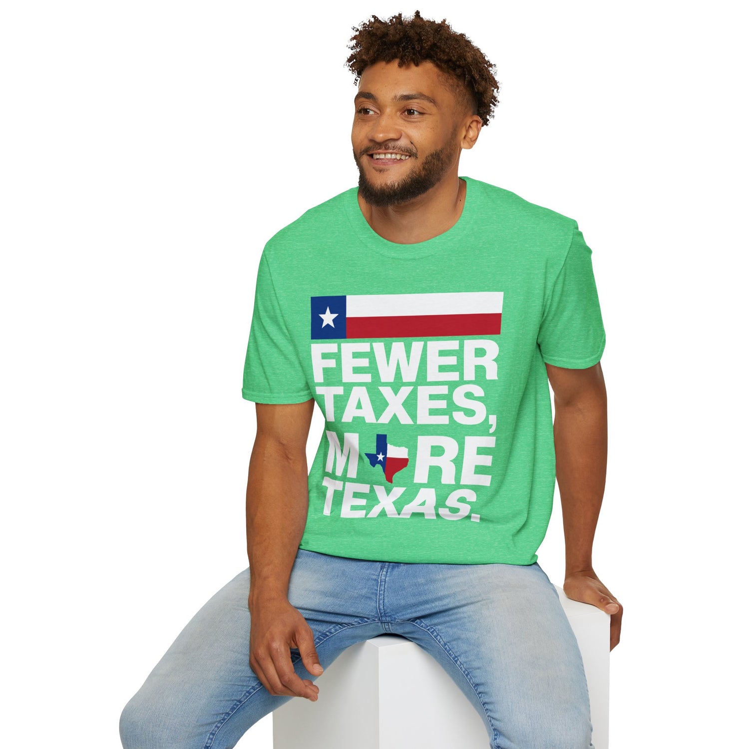 Fewer Taxes More Texas T-Shirt - Conservative Texas Pride Tee | Anti-Tax Lone Star State Apparel