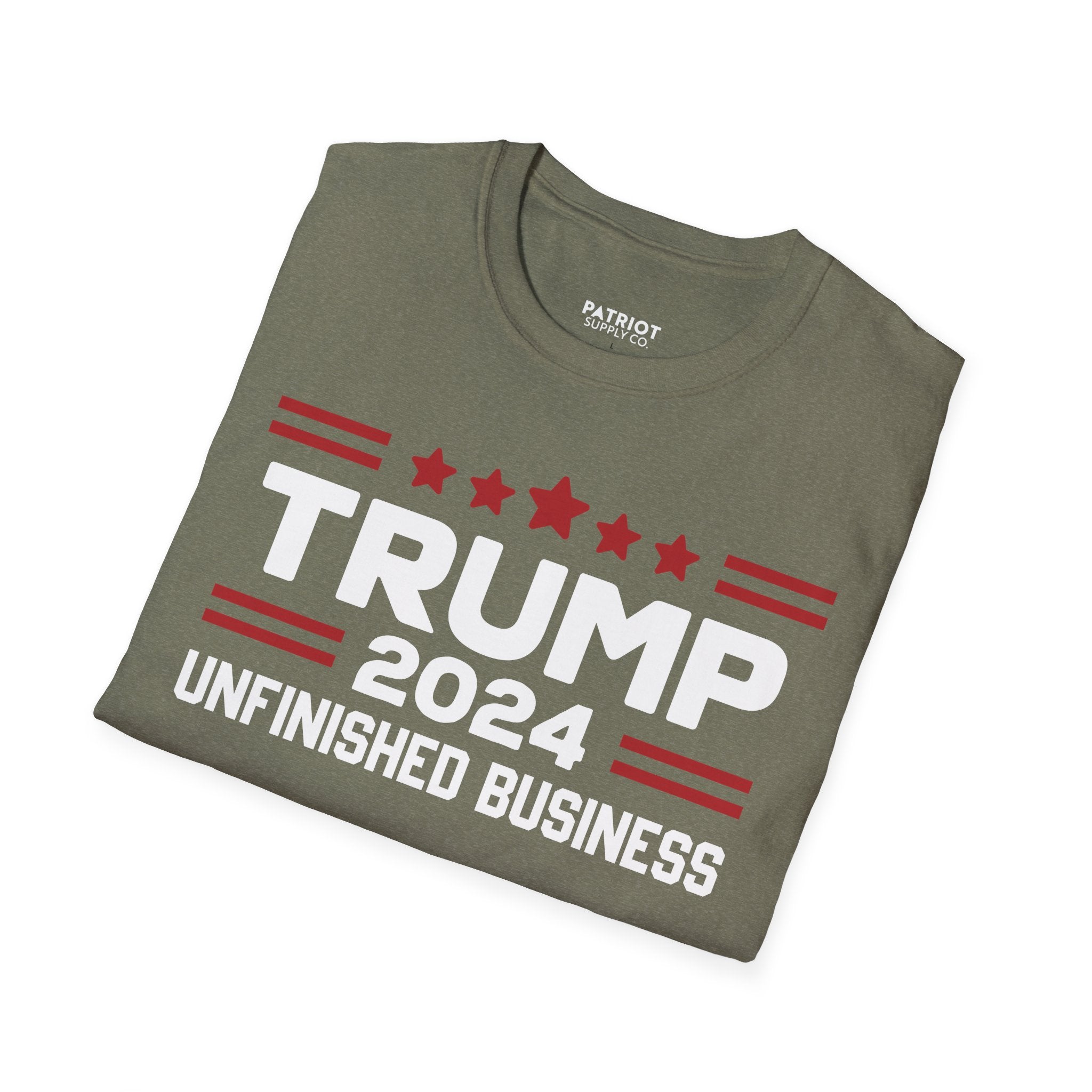 Trump 2024 Unfinished Business - Bold Political Statement T-Shirt
