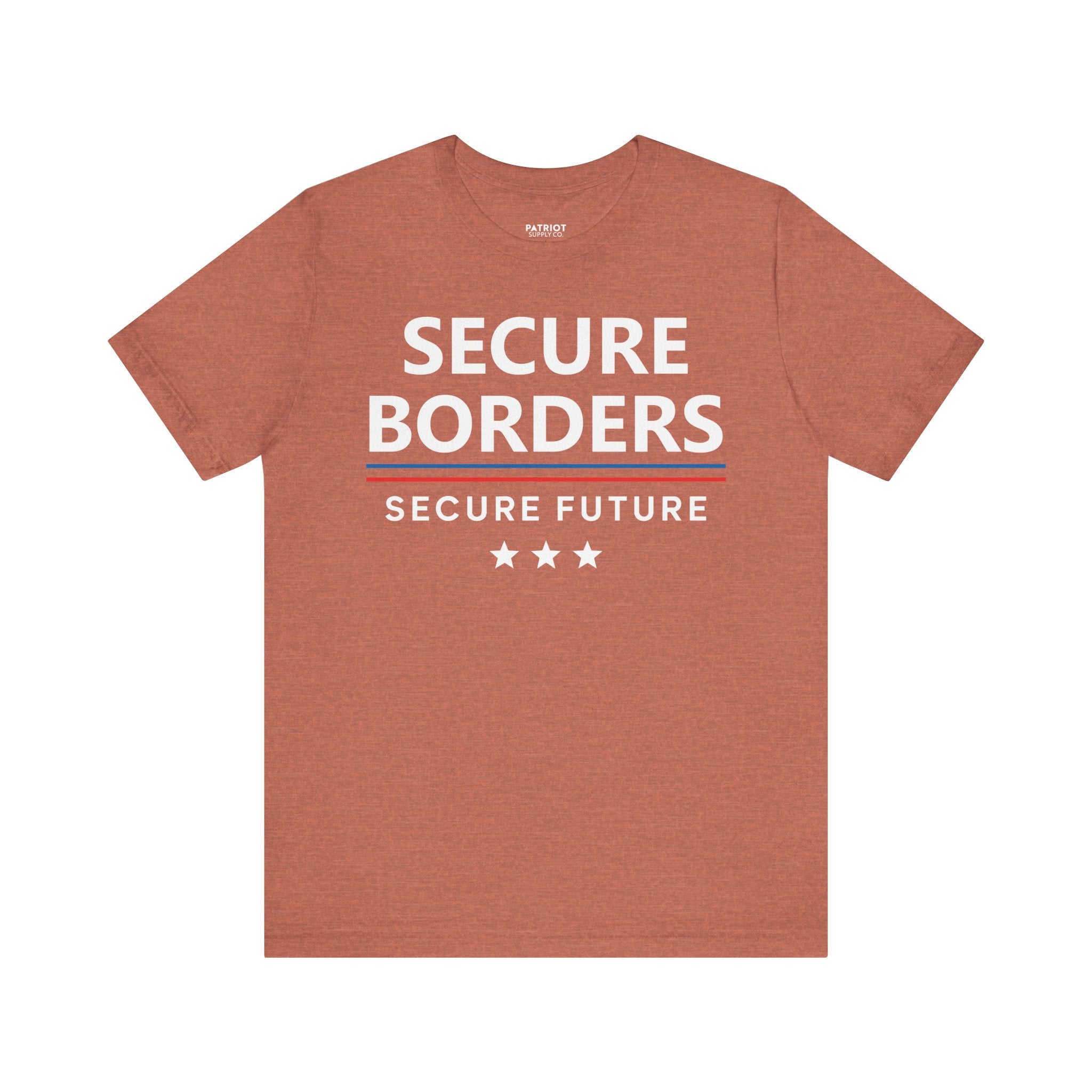 Secure Borders T-Shirt - Immigration Control Statement Tee | Conservative Border Security Apparel