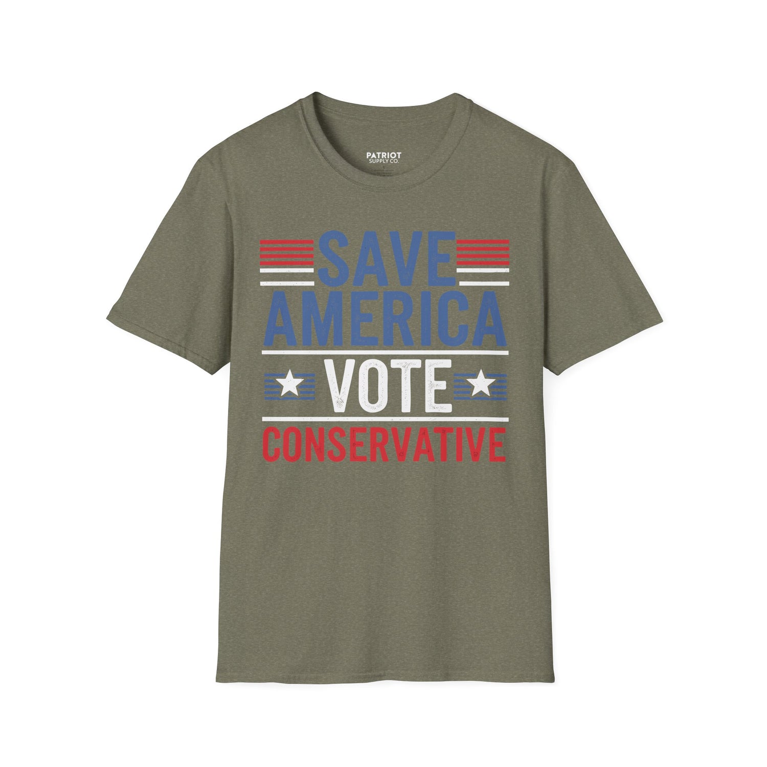 Save America Vote Conservative - Patriotic Election Statement T-Shirt