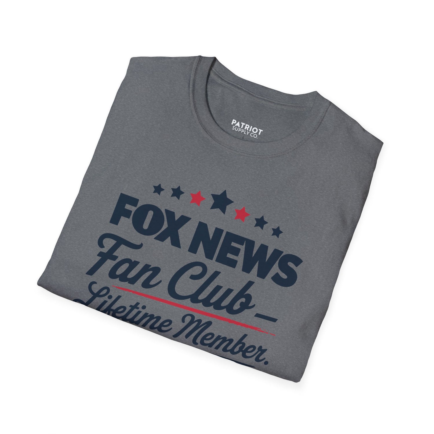 Fox News Fan Club Lifetime Member - Conservative Media Pride T-Shirt