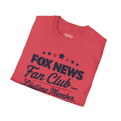 Fox News Fan Club Lifetime Member - Conservative Media Pride T-Shirt