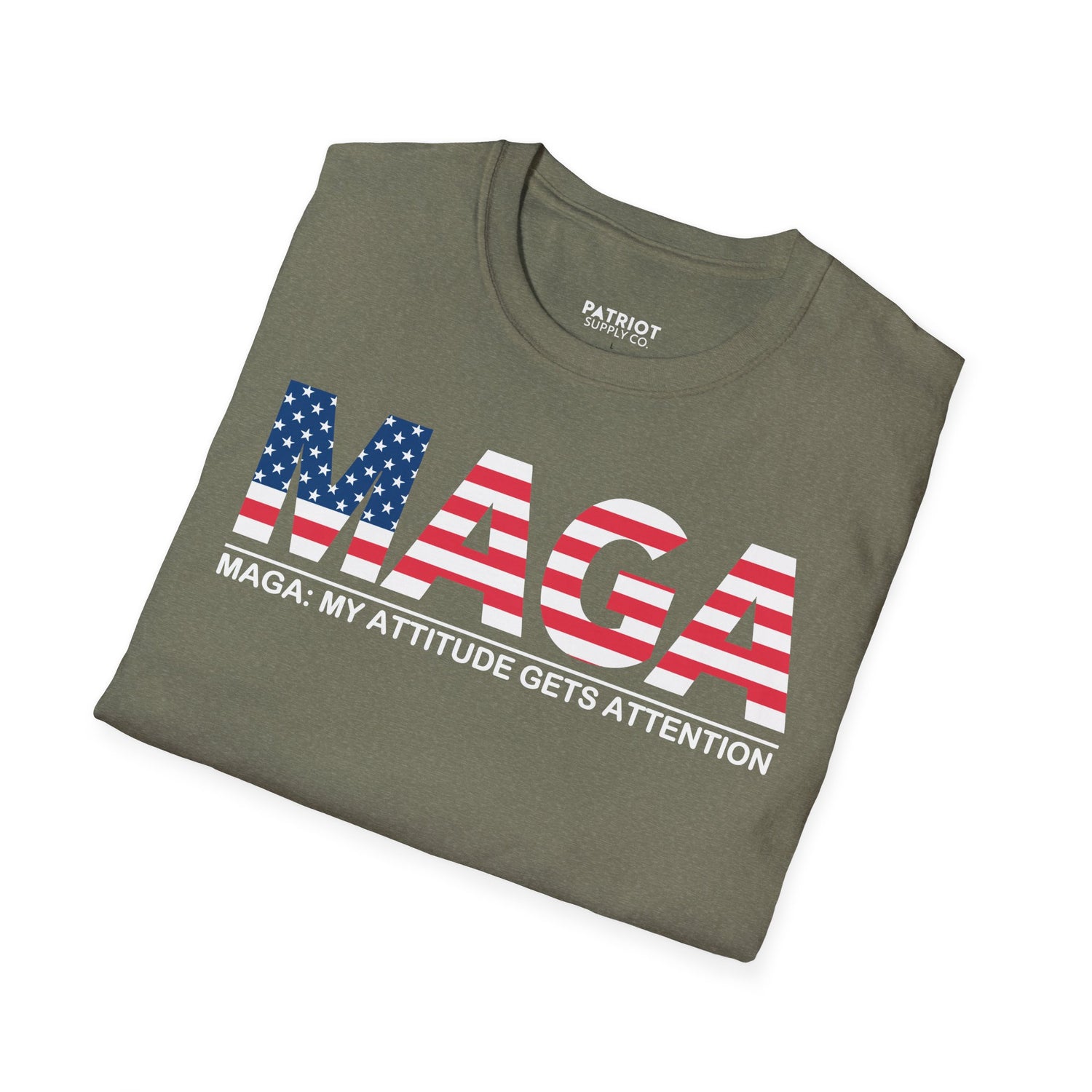 MAGA My Attitude Gets Attention - Bold Conservative Statement T-Shirt