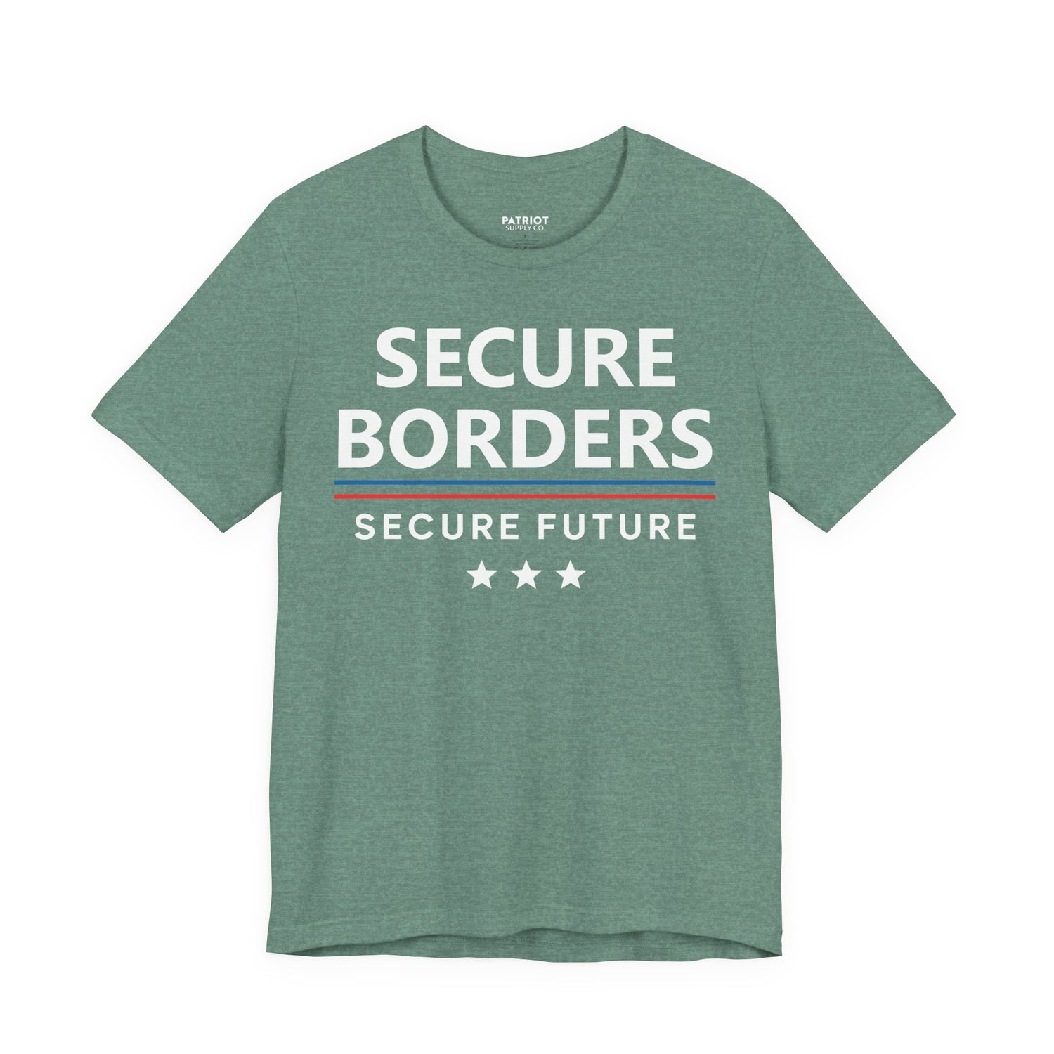 Secure Borders T-Shirt - Immigration Control Statement Tee | Conservative Border Security Apparel