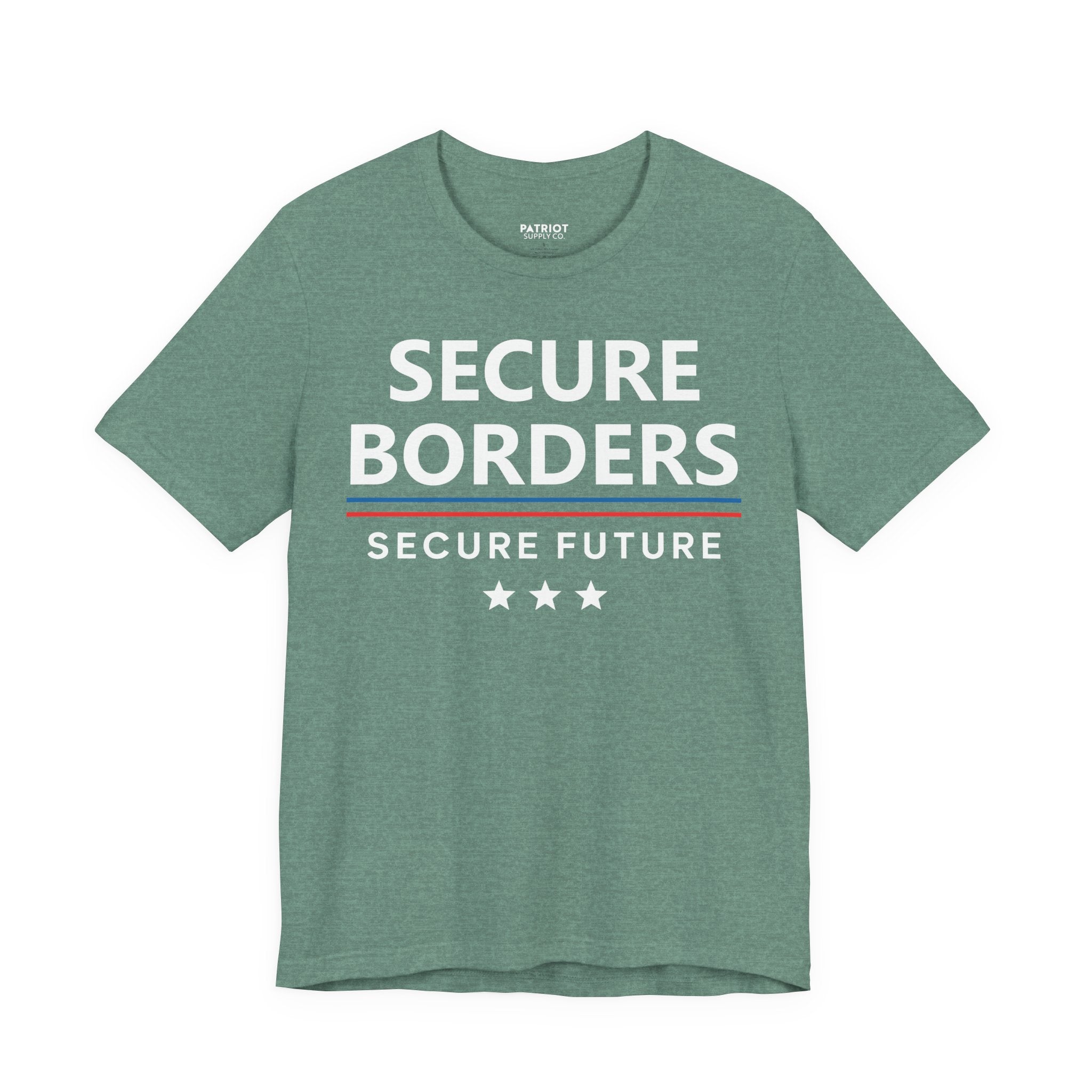 Secure Borders T-Shirt - Immigration Control Statement Tee | Conservative Border Security Apparel