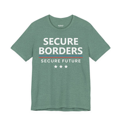 Secure Borders T-Shirt - Immigration Control Statement Tee | Conservative Border Security Apparel