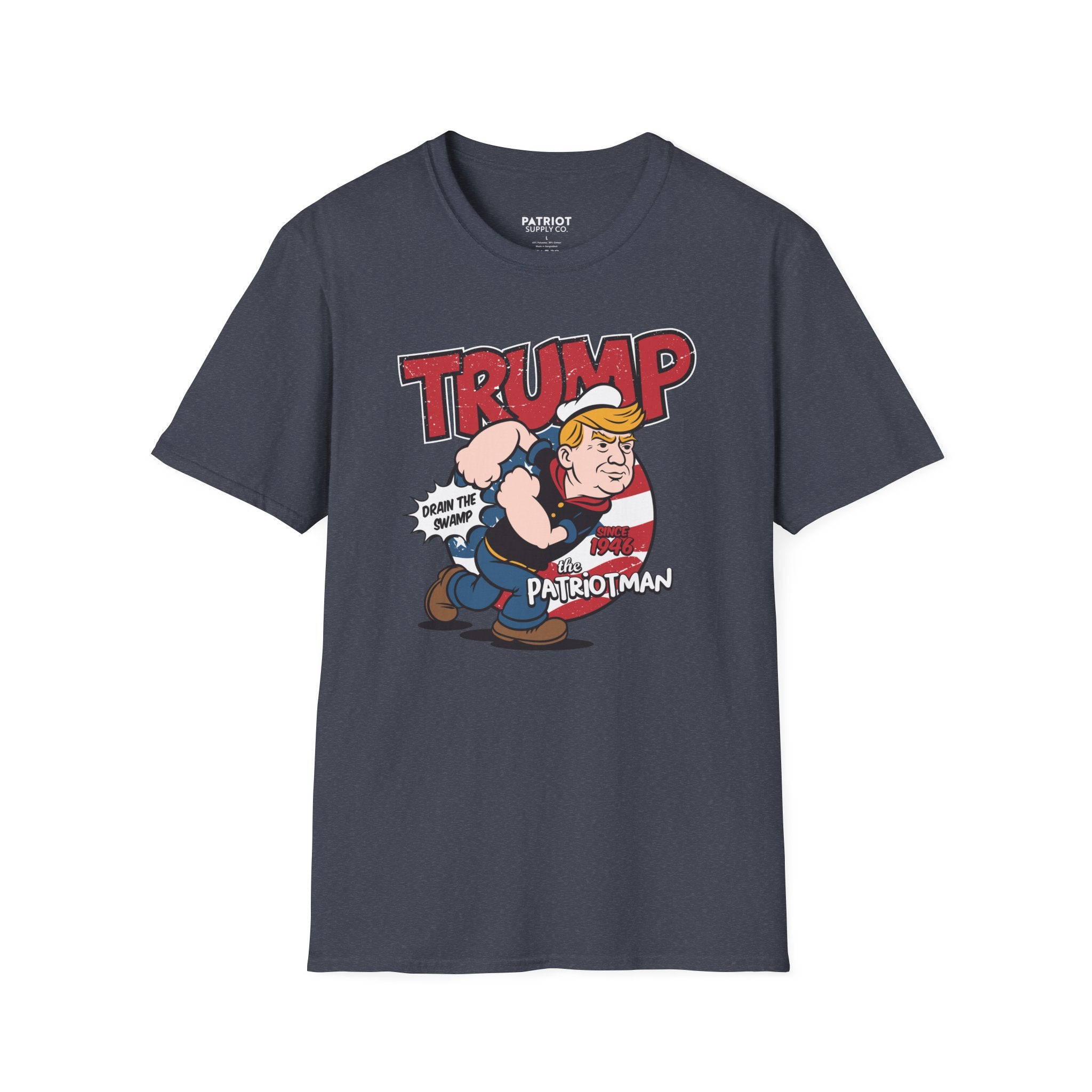 Trump Patriot Man - Conservative American Hero Statement T-Shirt