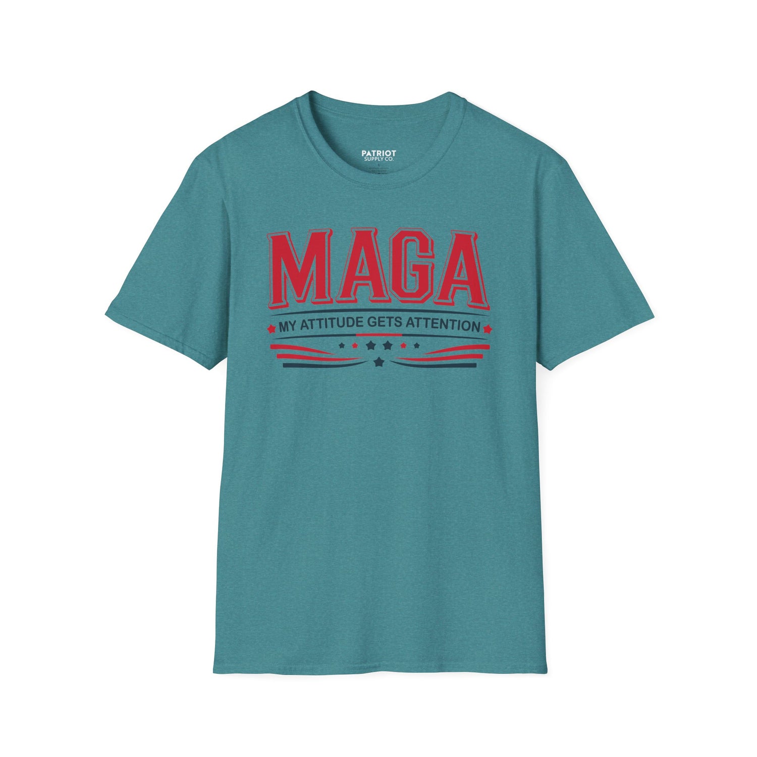 MAGA My Attitude Gets Attention - Bold Conservative Statement T-Shirt