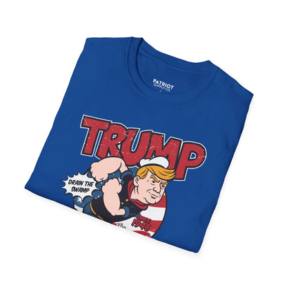 Trump Patriot Man - Conservative American Hero Statement T-Shirt