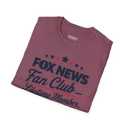 Fox News Fan Club Lifetime Member - Conservative Media Pride T-Shirt