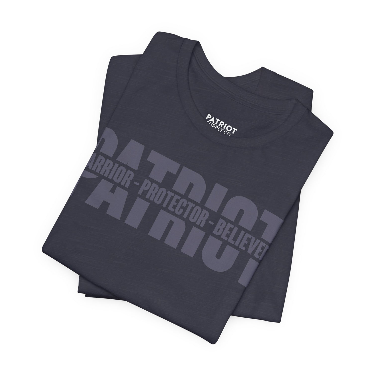 Patriot Warrior Protector Believer - Premium Conservative Patriot Statement T-Shirt