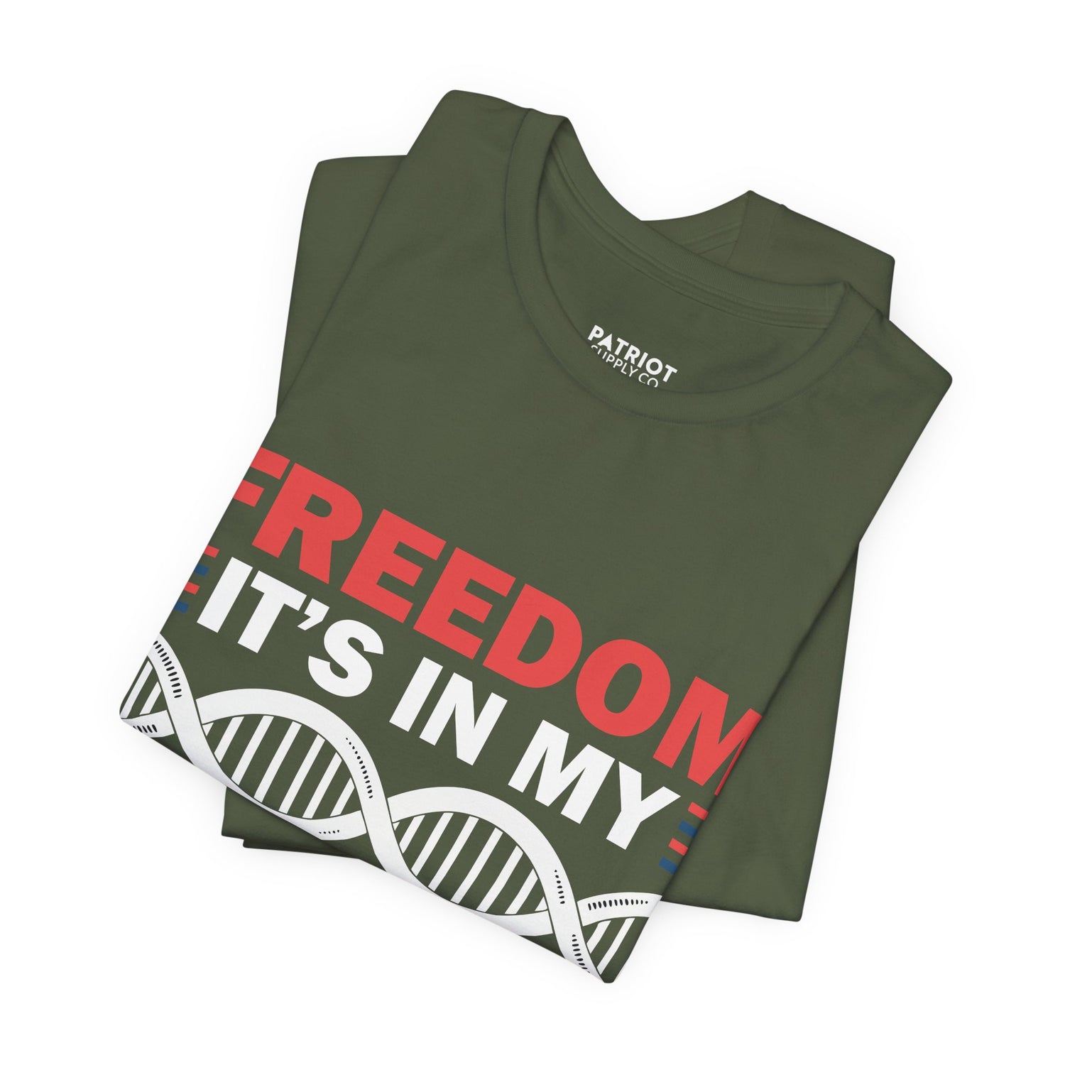 Freedom DNA T-Shirt - Patriotic Independence Day Tee | Conservative American Pride Apparel