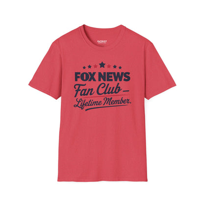 Fox News Fan Club Lifetime Member - Conservative Media Pride T-Shirt
