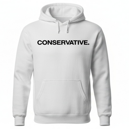Conservative Message Hooded Sweatshirt - Patriotic Statement Comfort Wear
