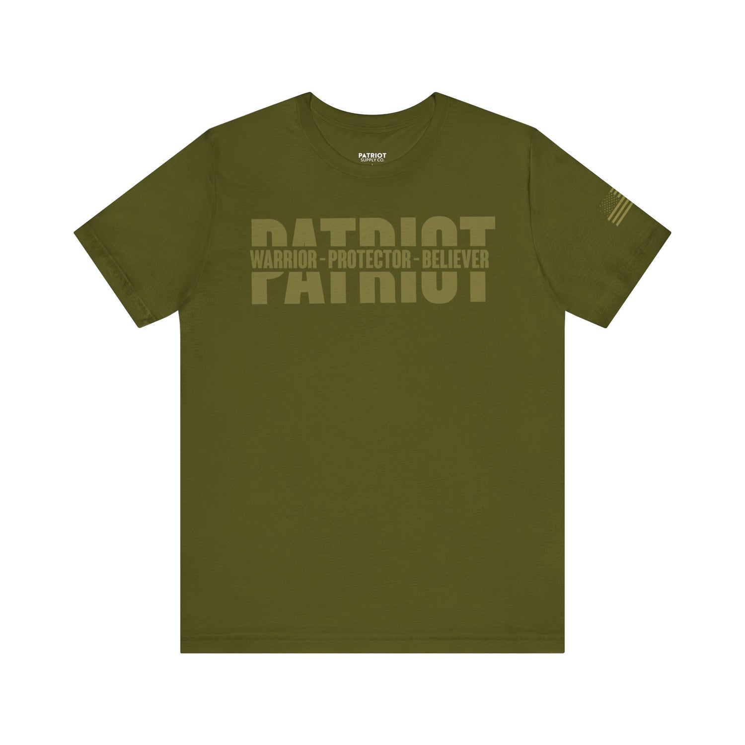 Patriot Warrior Protector Believer - Premium Conservative Patriot Statement T-Shirt - Patriot Supply Co.