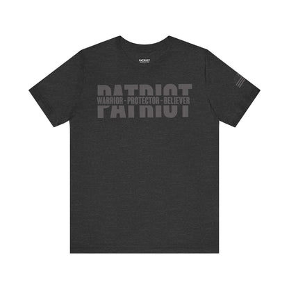 Patriot Warrior Protector Believer - Premium Conservative Patriot Statement T-Shirt - Patriot Supply Co.