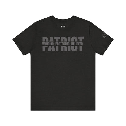 Patriot Warrior Protector Believer - Premium Conservative Patriot Statement T-Shirt - Patriot Supply Co.