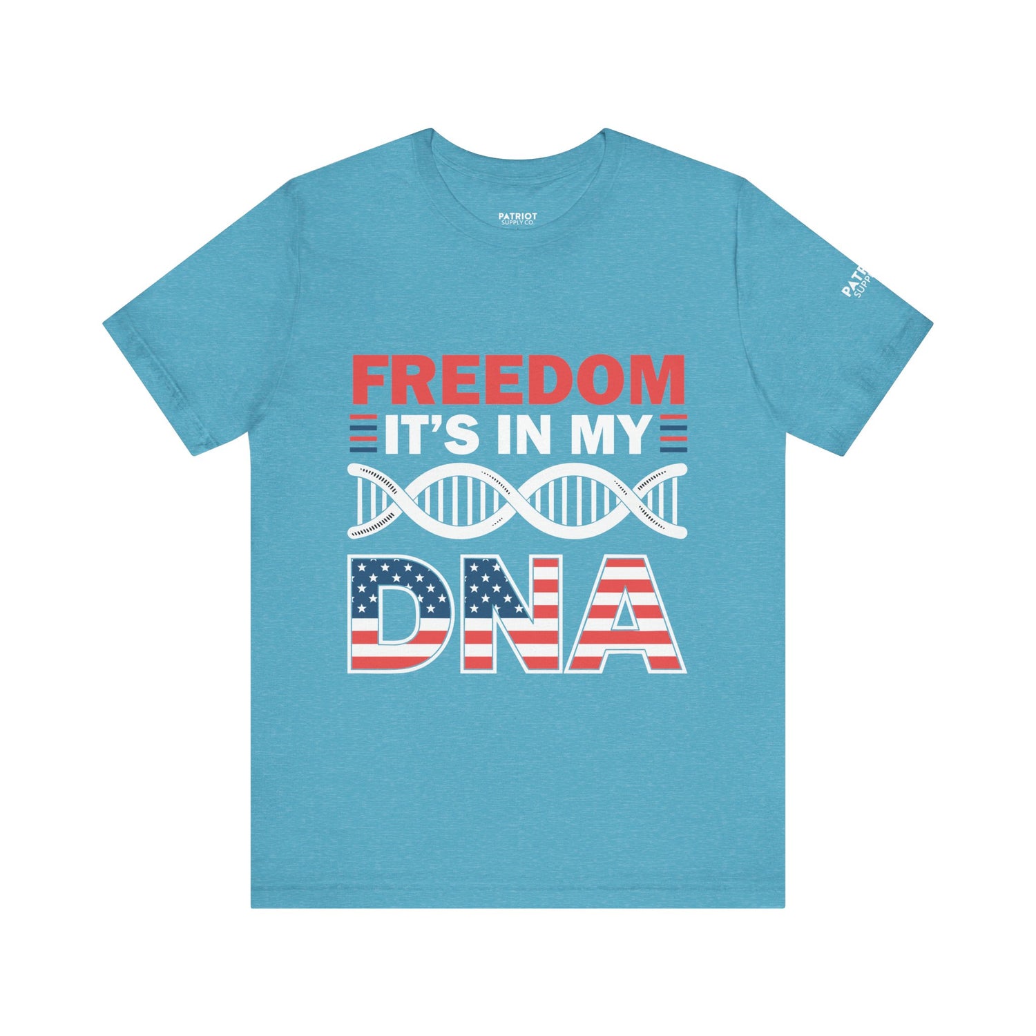 Freedom DNA T-Shirt - Patriotic Independence Day Tee | Conservative American Pride Apparel - Patriot Supply Co.