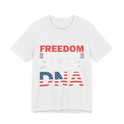 Freedom DNA T-Shirt - Patriotic Independence Day Tee | Conservative American Pride Apparel - Patriot Supply Co.