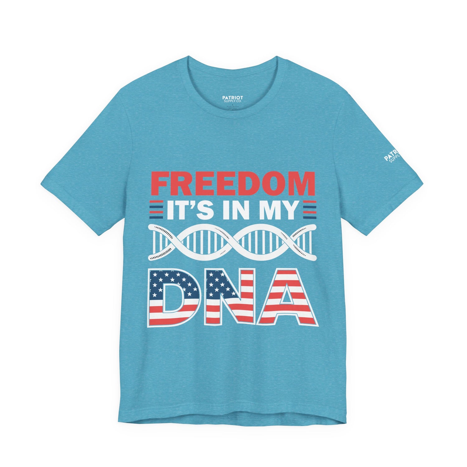 Freedom DNA T-Shirt - Patriotic Independence Day Tee | Conservative American Pride Apparel - Patriot Supply Co.