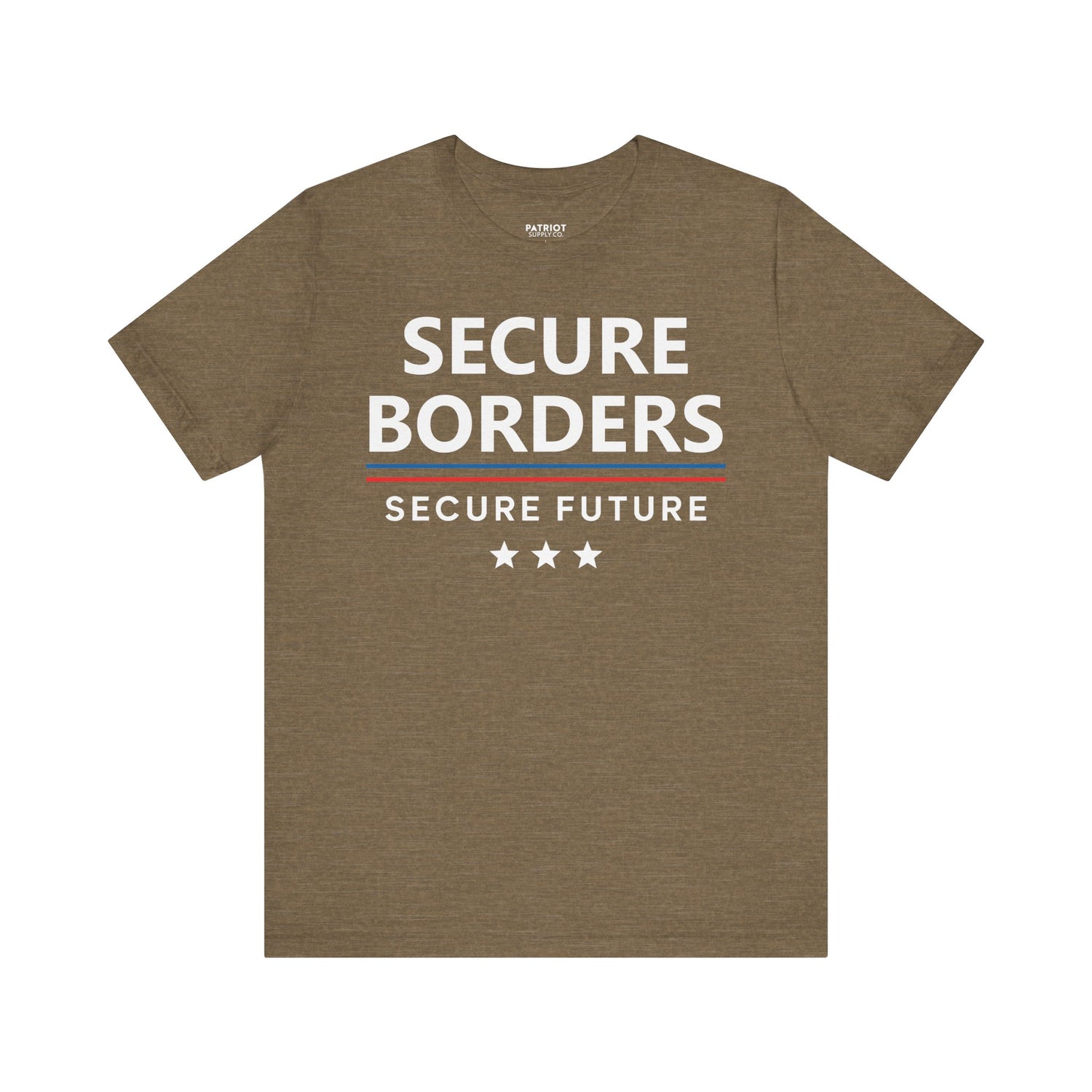 Secure Borders T-Shirt - Immigration Control Statement Tee | Conservative Border Security Apparel - Patriot Supply Co.