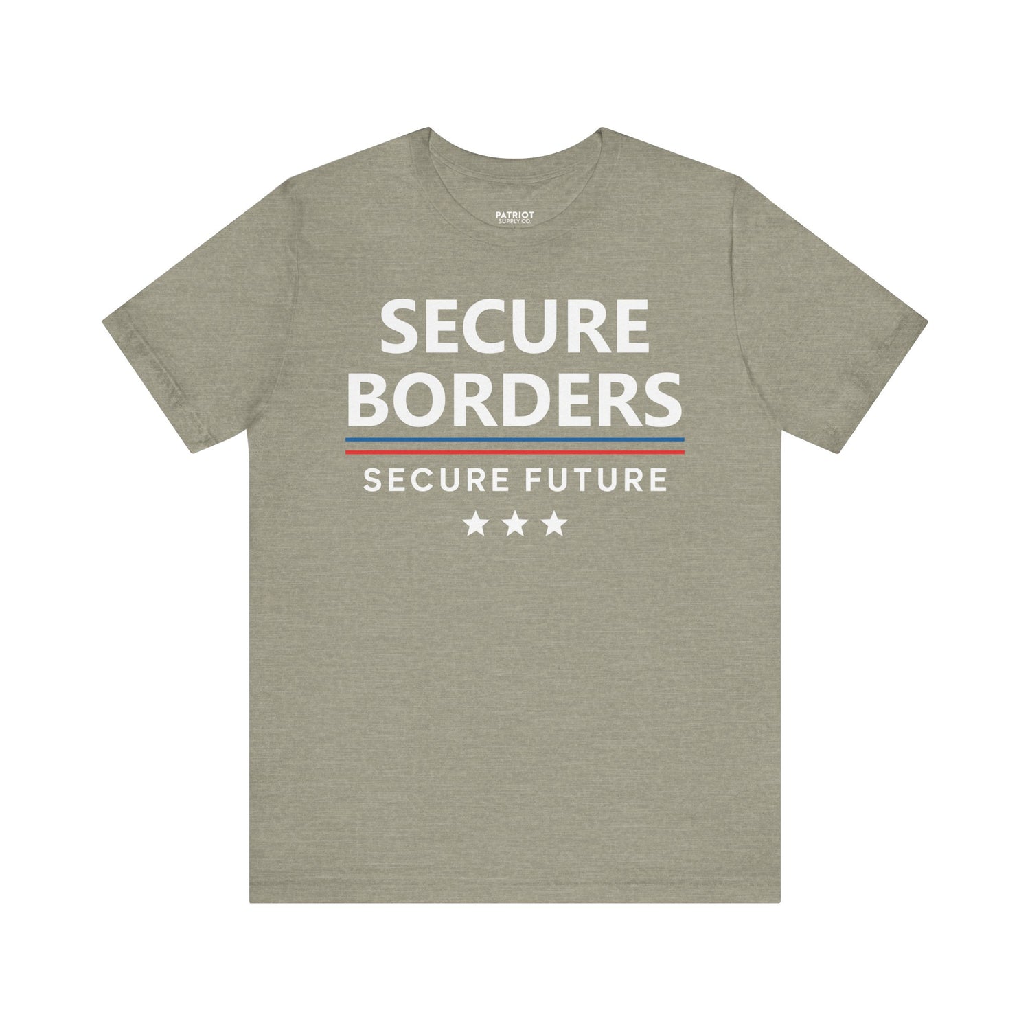 Secure Borders T-Shirt - Immigration Control Statement Tee | Conservative Border Security Apparel - Patriot Supply Co.