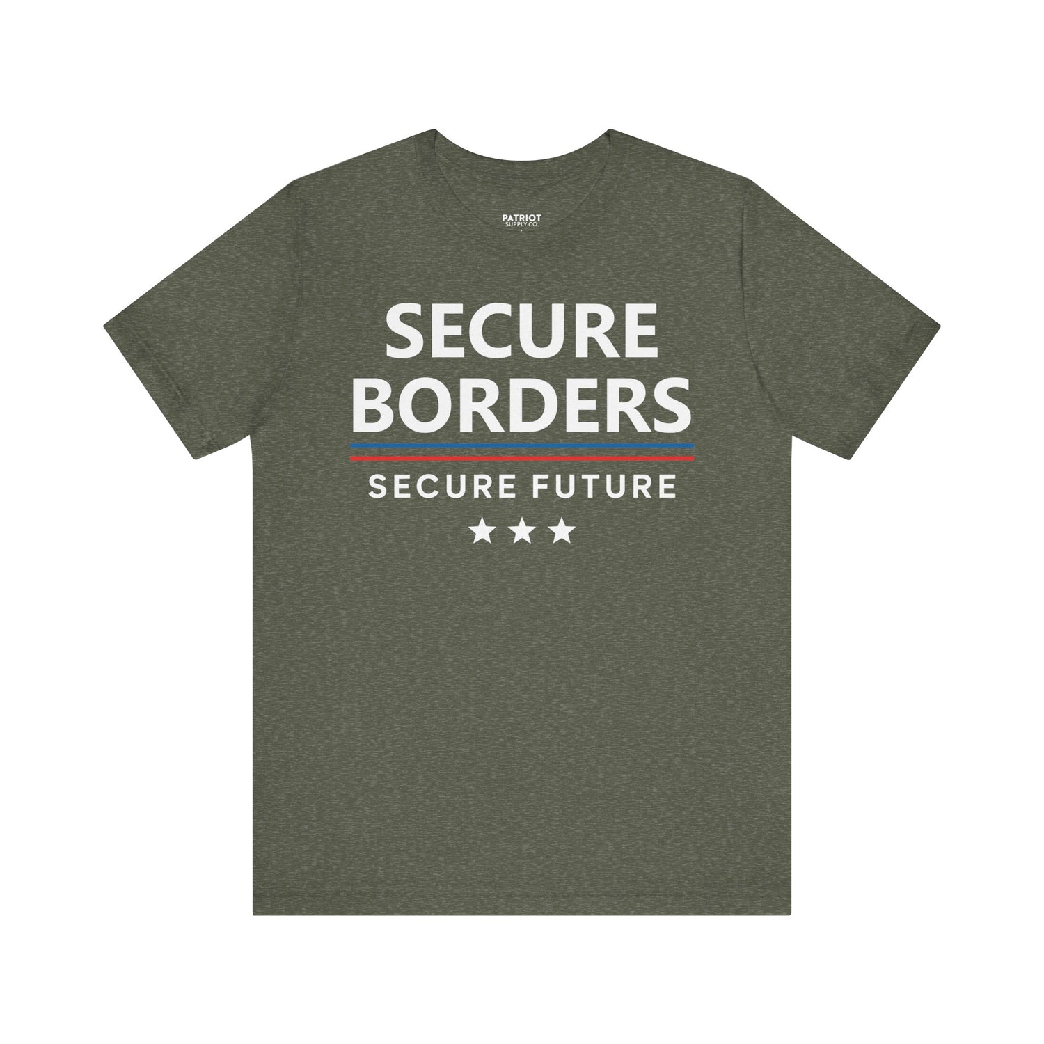 Secure Borders T-Shirt - Immigration Control Statement Tee | Conservative Border Security Apparel - Patriot Supply Co.