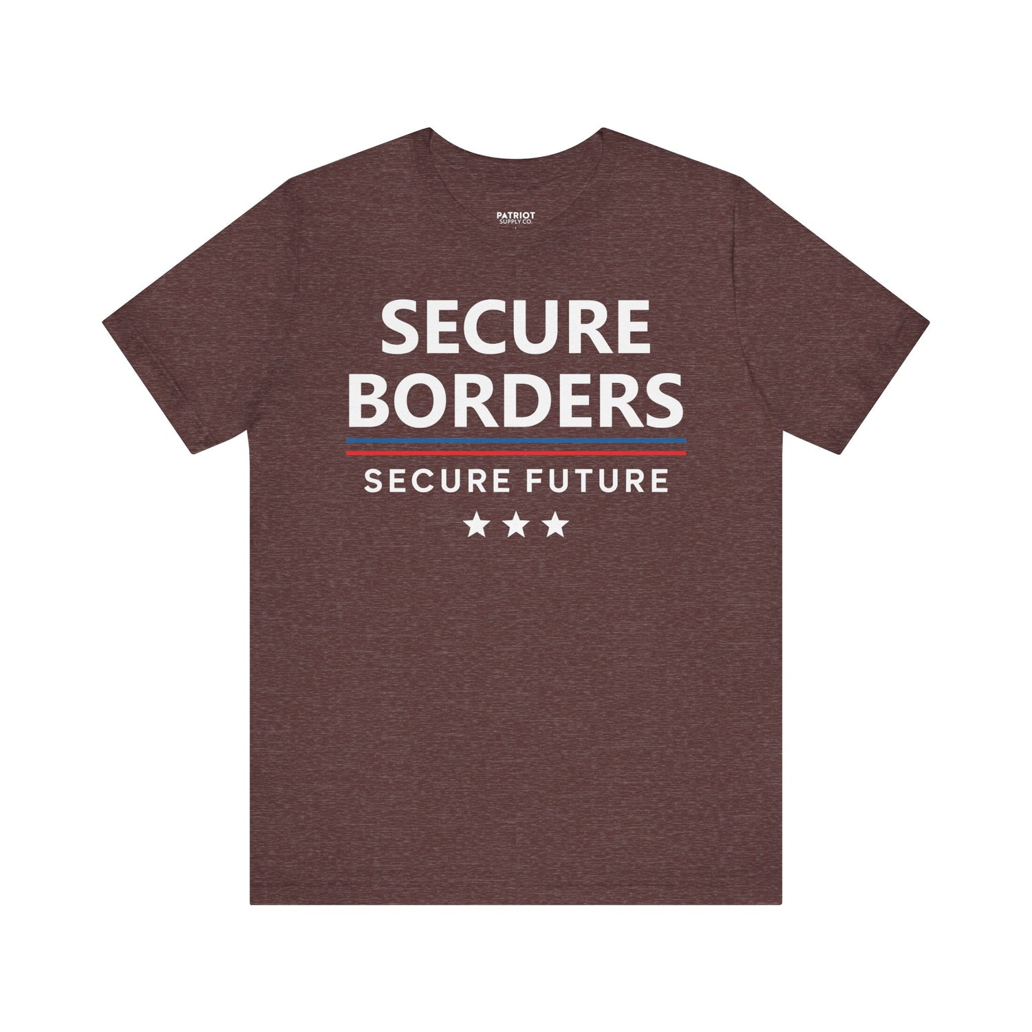 Secure Borders T-Shirt - Immigration Control Statement Tee | Conservative Border Security Apparel - Patriot Supply Co.