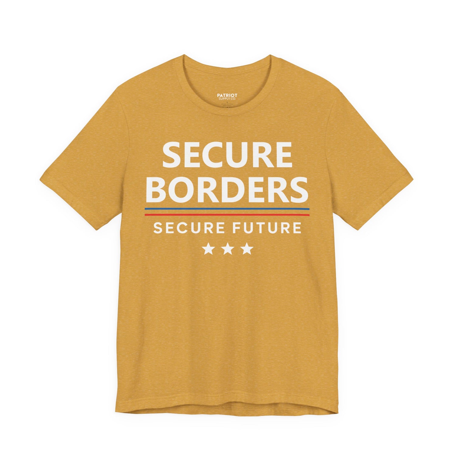 Secure Borders T-Shirt - Immigration Control Statement Tee | Conservative Border Security Apparel - Patriot Supply Co.
