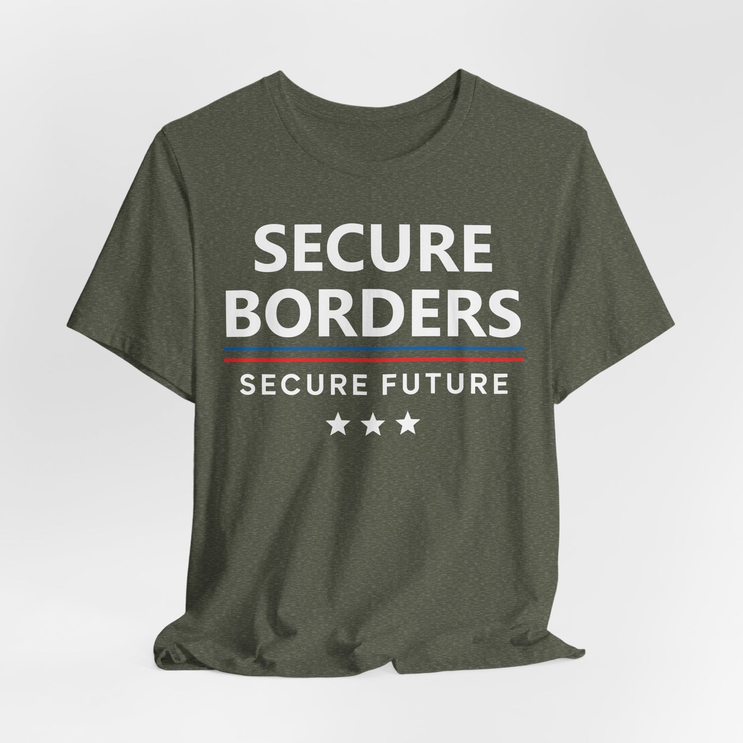 Secure Borders T-Shirt - Immigration Control Statement Tee | Conservative Border Security Apparel - Patriot Supply Co.